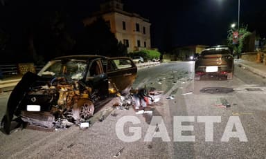 Gaeta, Incidente mortale - Perde la vita sulla Flacca un 19enne, grave il passeggero 20enne