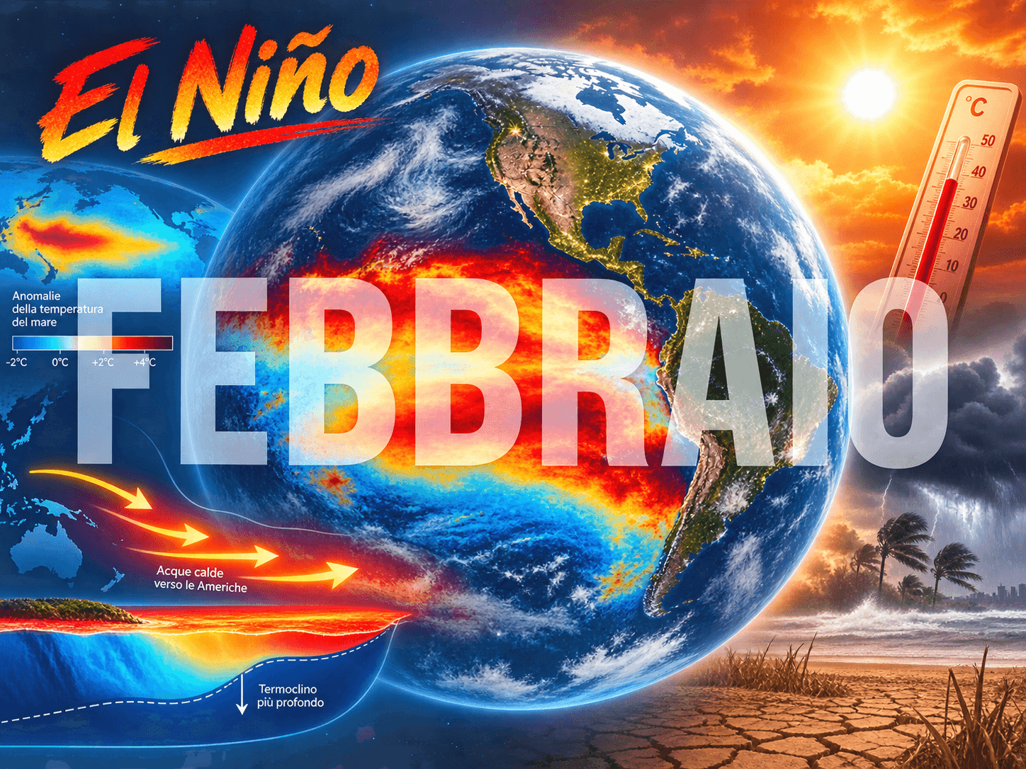 El Niño, l’allarme dell’Onu: il fenomeno potrebbe rafforzarsi e durare fino a febbraio