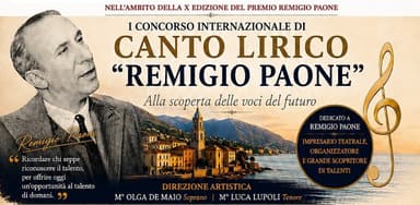 Nasce a Formia il I Concorso Internazionale di Canto Lirico “Remigio Paone”