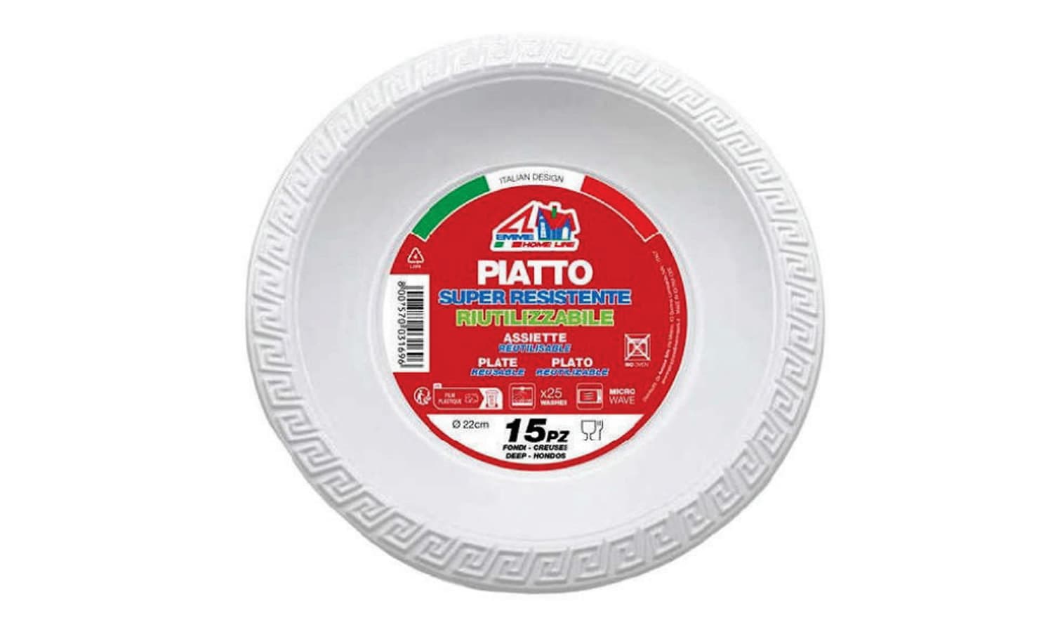 Piatti di plastica