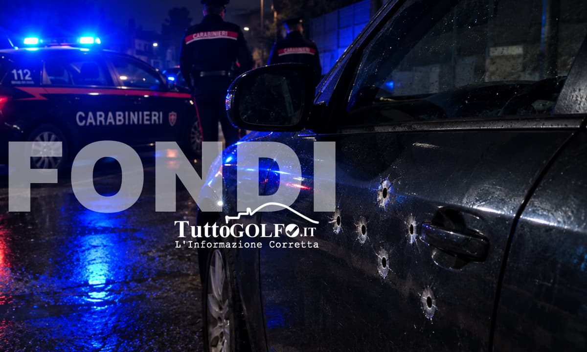 Fondi, cinque colpi di pistola contro un’auto parcheggiata: indagini dei Carabinieri