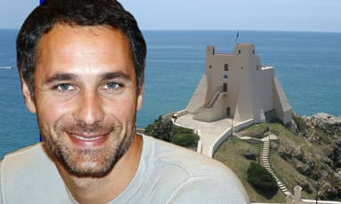 Raoul Bova a Sperlonga per un film dedicato a Raf Vallone