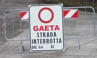 Gaeta - Muro a rischio, scatta la chiusura