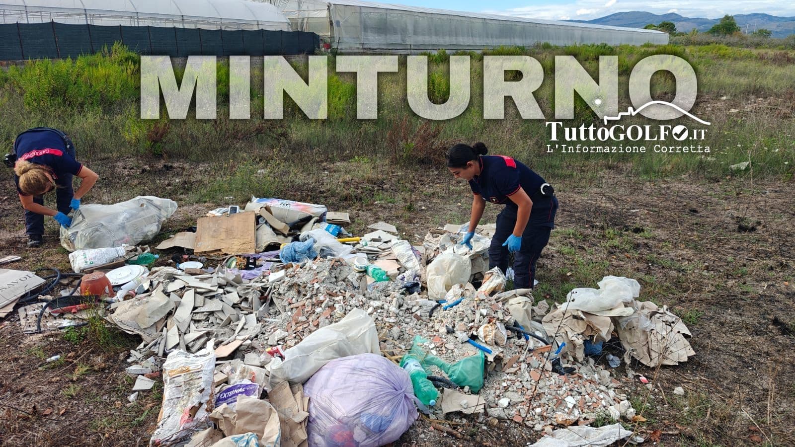 Rifiuti edili scaricati illegalmente a Minturno: le indagini portano a un cantiere di Scauri