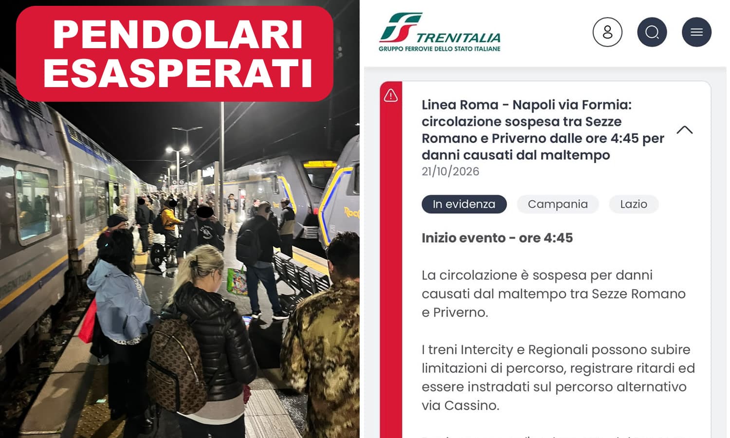 PENDOLARI ESASPERATI