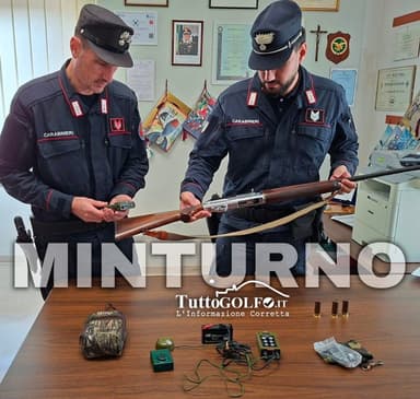 MINTURNO: DENUNCIATO PER ESERCIZIO ATTIVITÀ VENATORIA CON MEZZI VIETATI