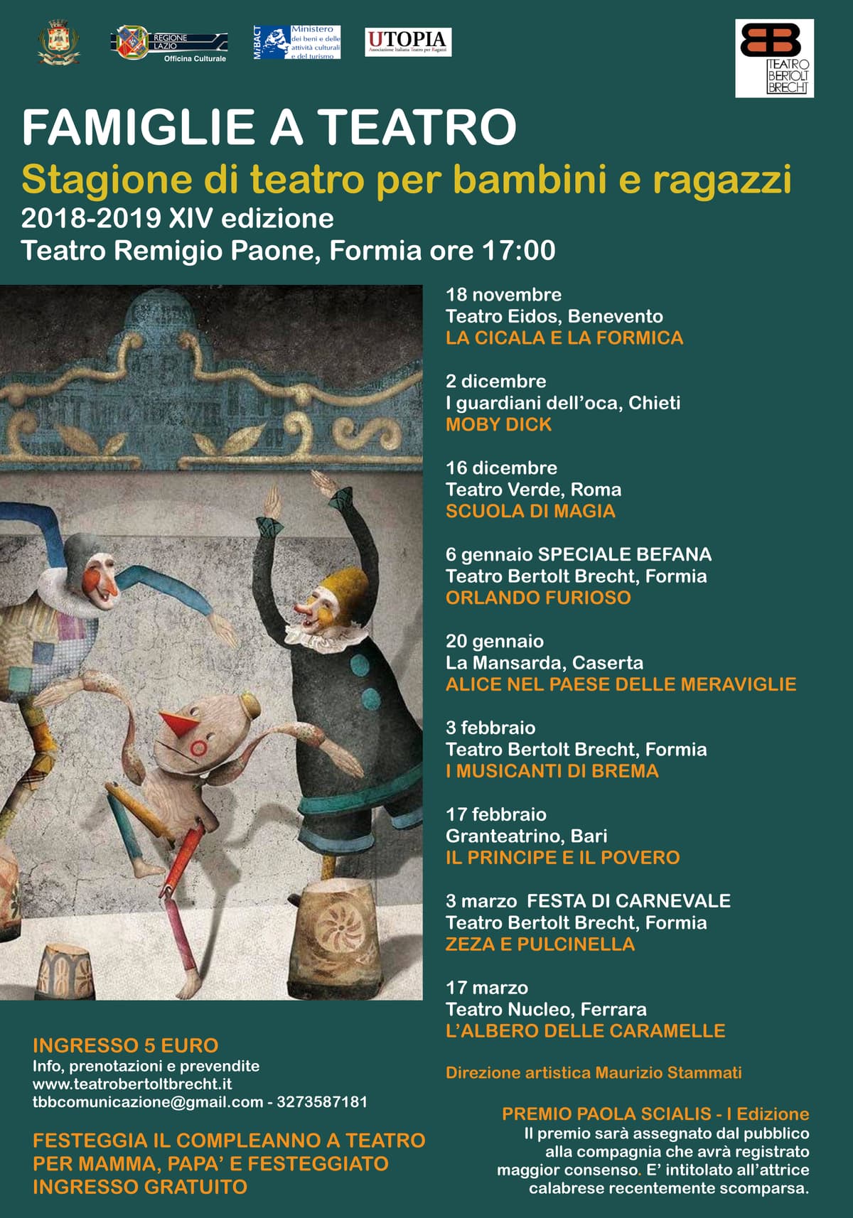 AL VIA FAMIGLIE A TEATRO LA CICALA E LA FORMICA
