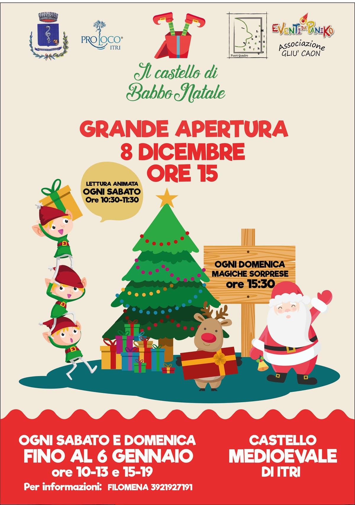 Itri- Al castello medioevale apre “Il Castello di Babbo Natale”