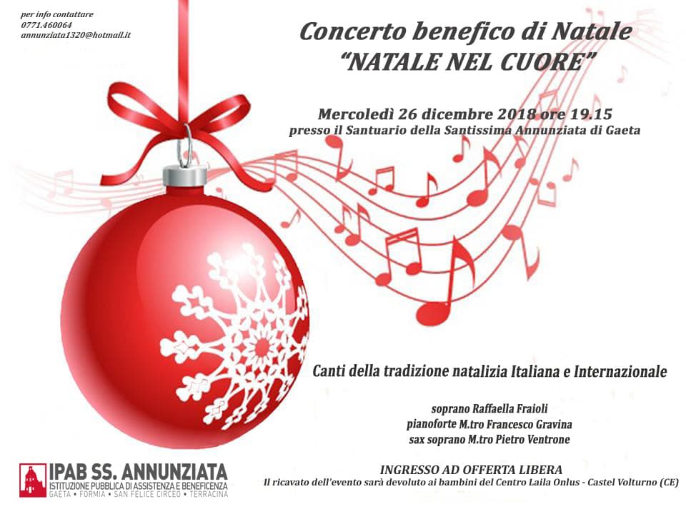 Gaeta- Il concerto ‘Natale nel cuore’