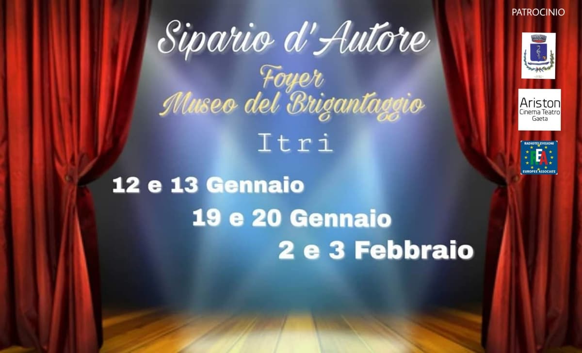 Ad Itri torna Sipario d’Autore Rassegna d’Arte e Spettacolo