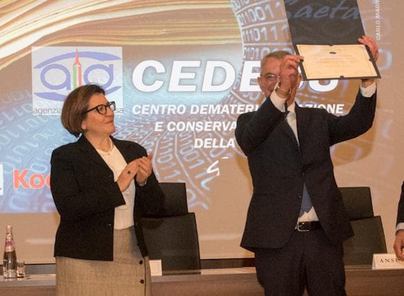 Il Cedecu di Gaeta vince excellence award per l'innovazione, soddisfazione del Sindaco Mitrano