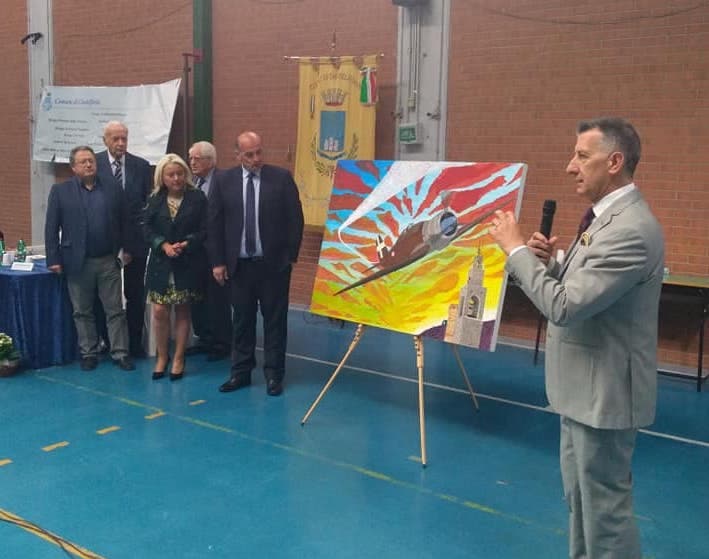 Alfredo Fusco nelle pennellate di Asli, un regalo al Comune
