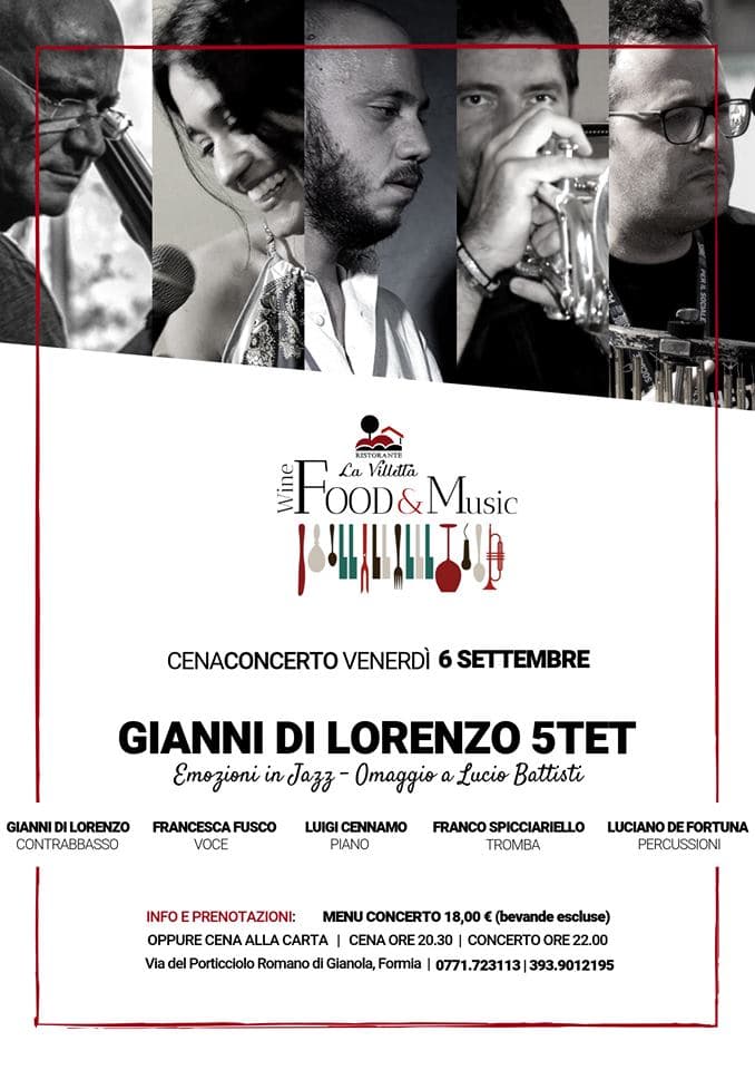 Formia - FOOD & MUSIC - Omaggio a Lucio Battisti
