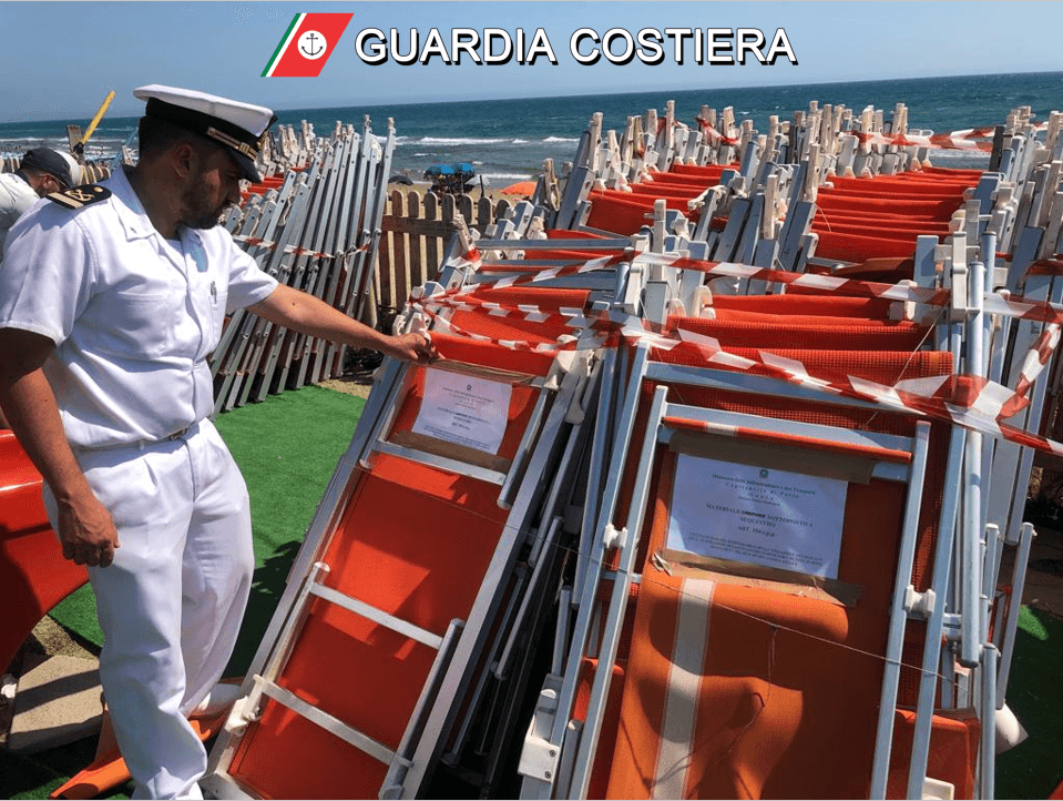 Guardia Costiera di Gaeta: attività di contrasto al fenomeno dell’occupazione abusiva delle spiagge. Sequestri, denunce e sanzioni