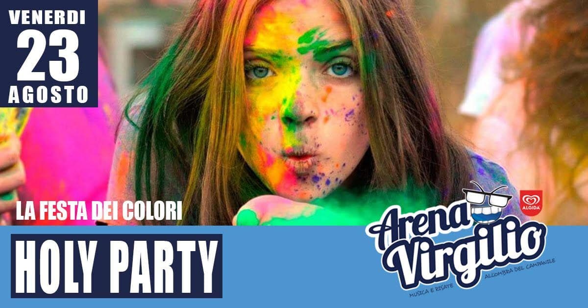 Holi Party, esplosione di colori ed emozioni per grandi e piccini all`Arena Virgilio
