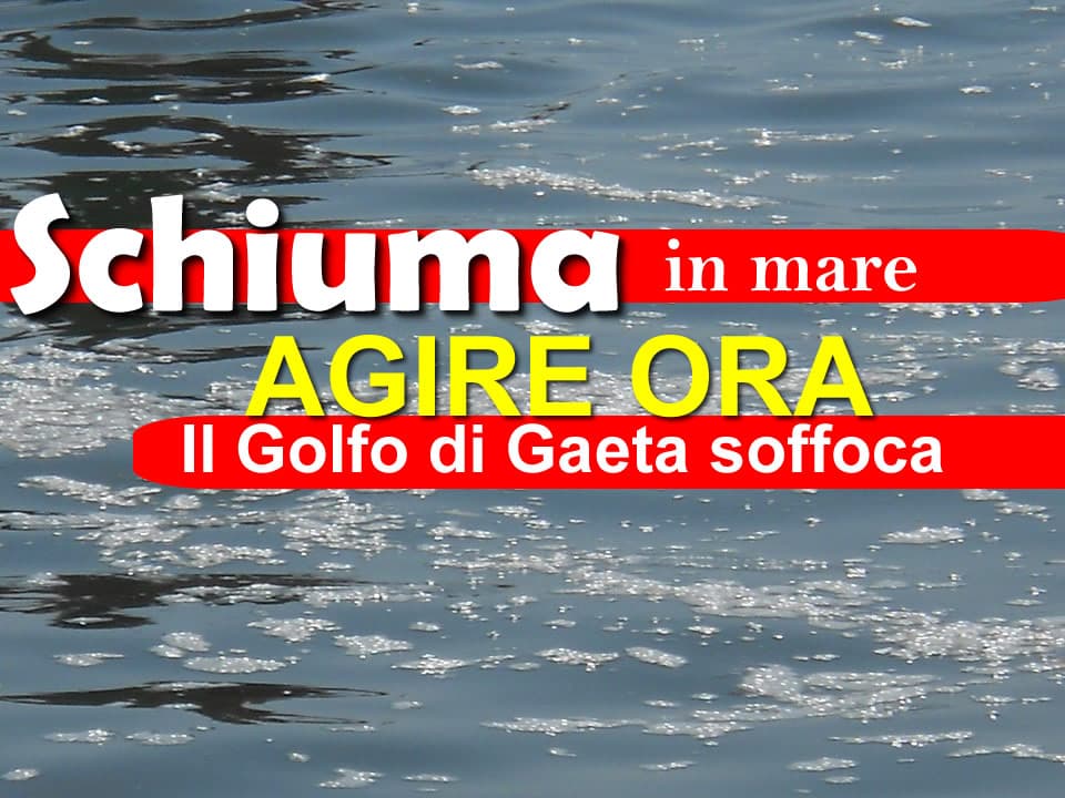 Schiuma in mare, occorre agire ora