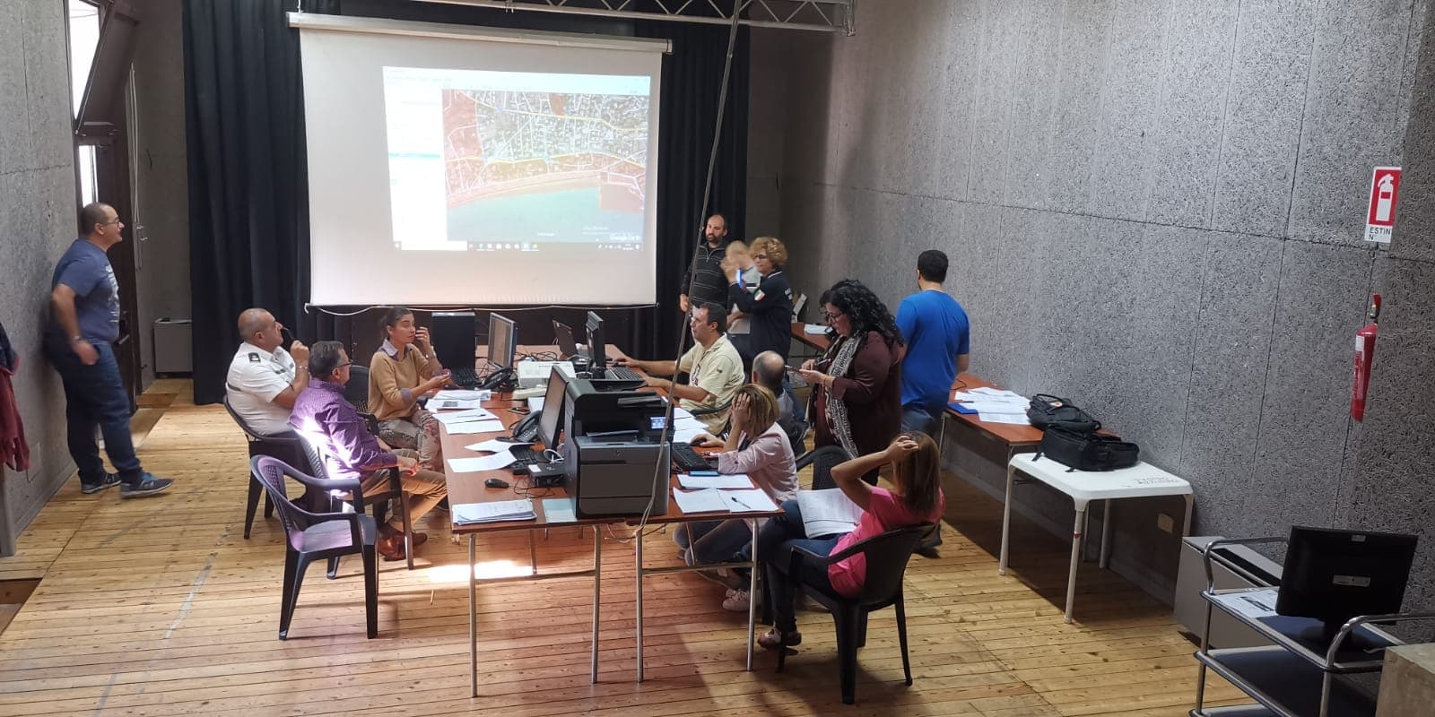 Formia, esercitazioni Tsunami exercise table top