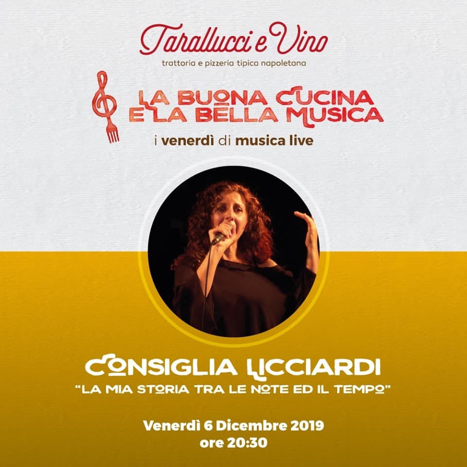 EVENTO - Consiglia Licciardi in scena venerdì 6 dicembre