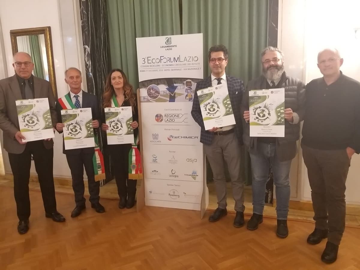 #Formia Premio di “Comune Riciclone” al 3° Ecoforum del Lazio