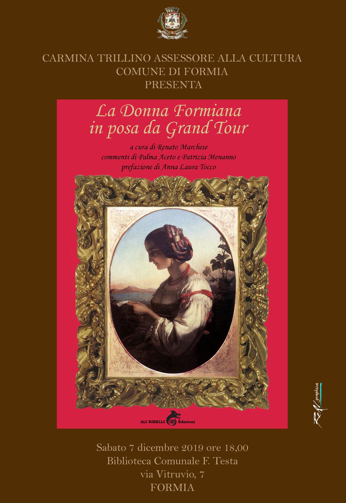 LA DONNA FORMIANA IN POSA DA GRAND TOUR