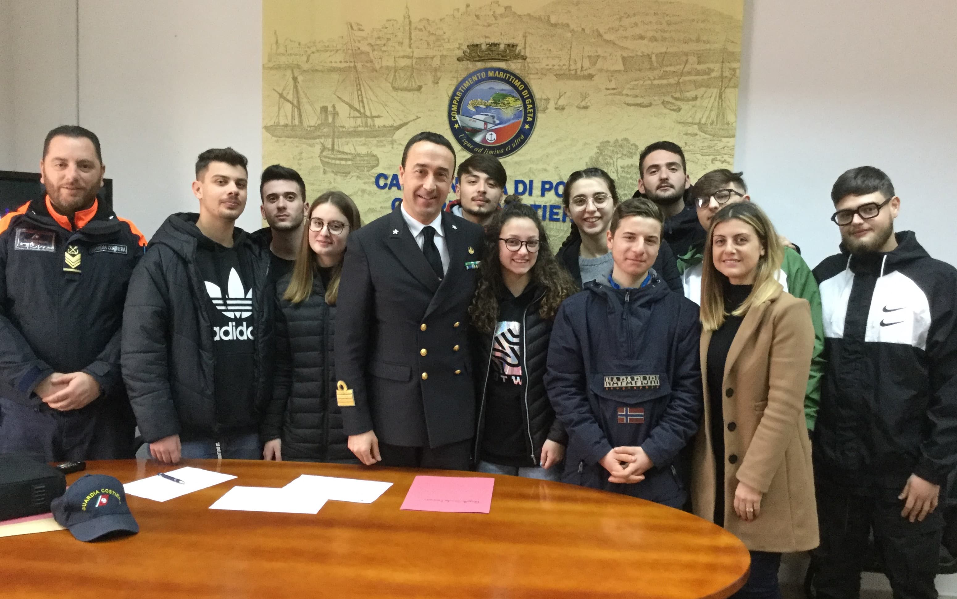 Gaeta - Partito il progetto alternanza scuola/lavoro tra Guardia Costiera e Istituto Nautico Caboto
