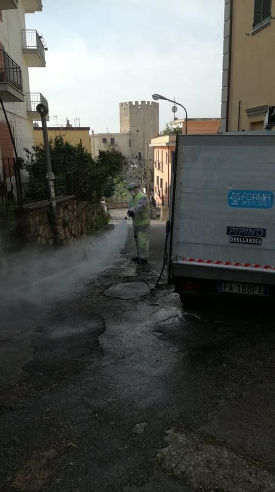Formia, sospeso il servizio di pulizia strade per il mese di aprile