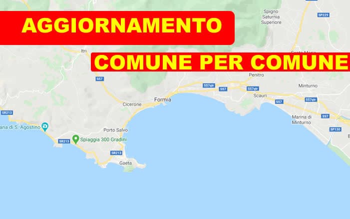 +++ CORONAVIRUS - Due nuovi positivi a Formia e uno a Minturno. In totale 14 casi in più +++
