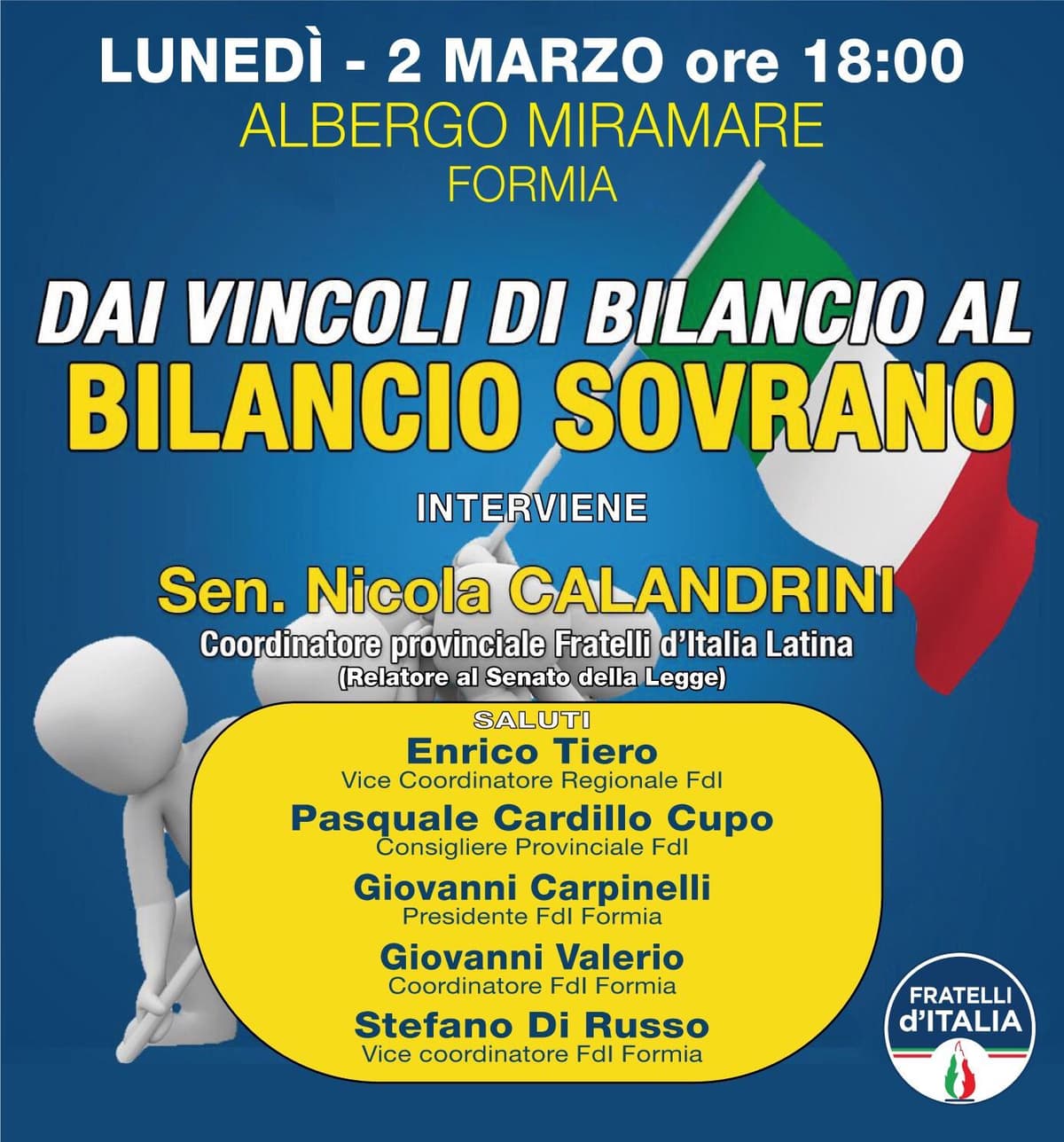 Convegno di Fratelli d’Italia presso il Grande Albergo Miramare Formia