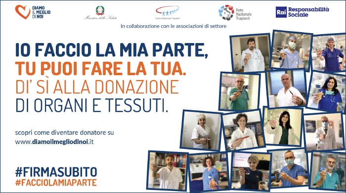 L’APPELLO DI MEDICI E INFERMIERI PER LA DONAZIONE DI ORGANI E TESSUTI