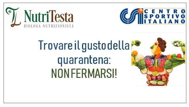 Arriva il corso on-line Trovare il gusto della quarantena: non fermarsi!
