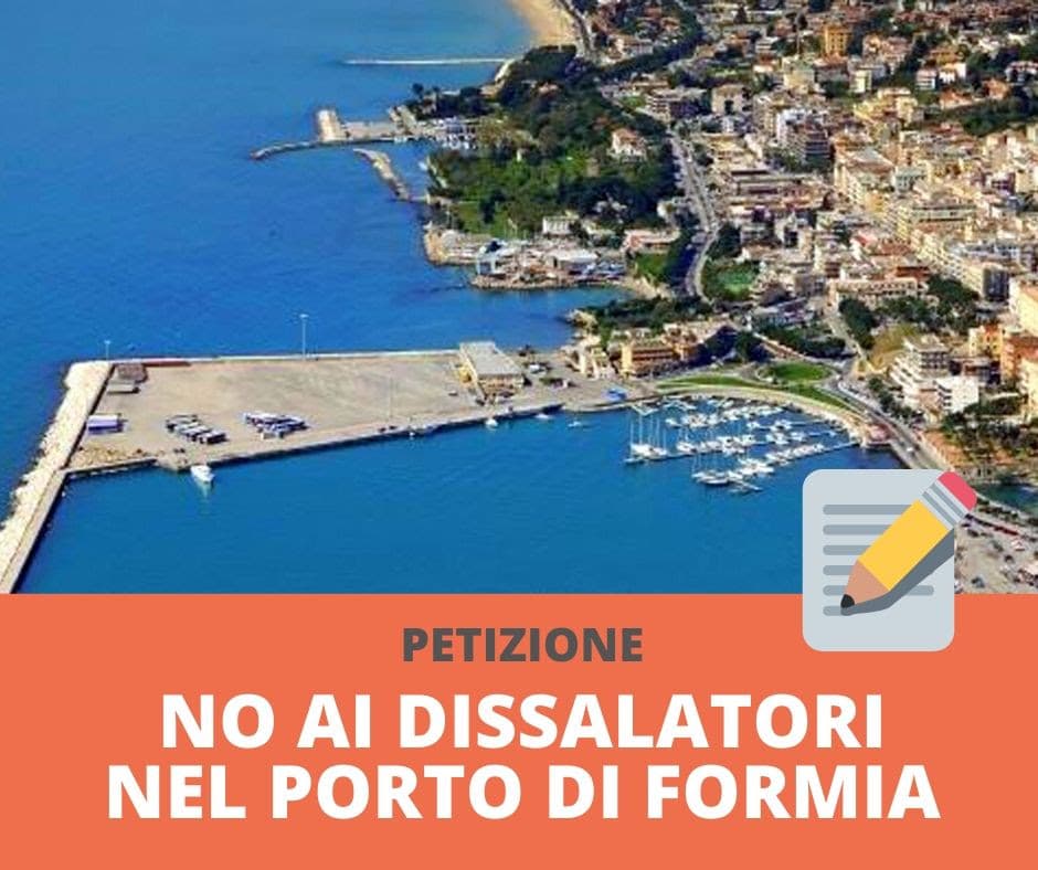 Nuova petizione lanciata da Formiaé contro i dissalatori
