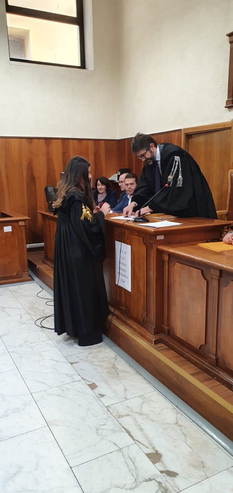 GOLFO DI GAETA: GIURAMENTO DEI NUOVI AVVOCATI AL TRIBUNALE DI CASSINO