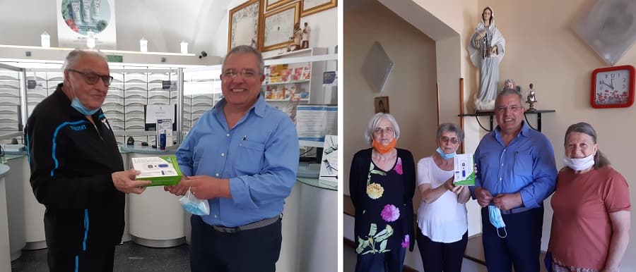 Termoscanner in dono alla caritas, l'iniziativa del Lions Club