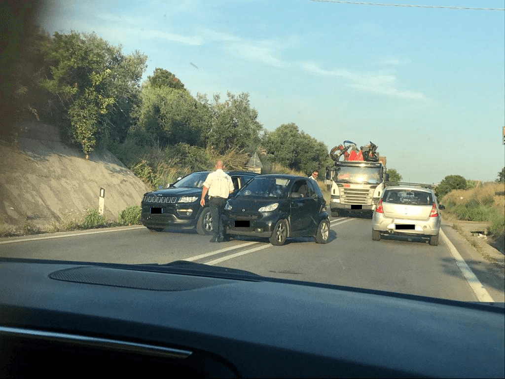 Formia, incidente stradale sulla strada Litoranea per Cassino