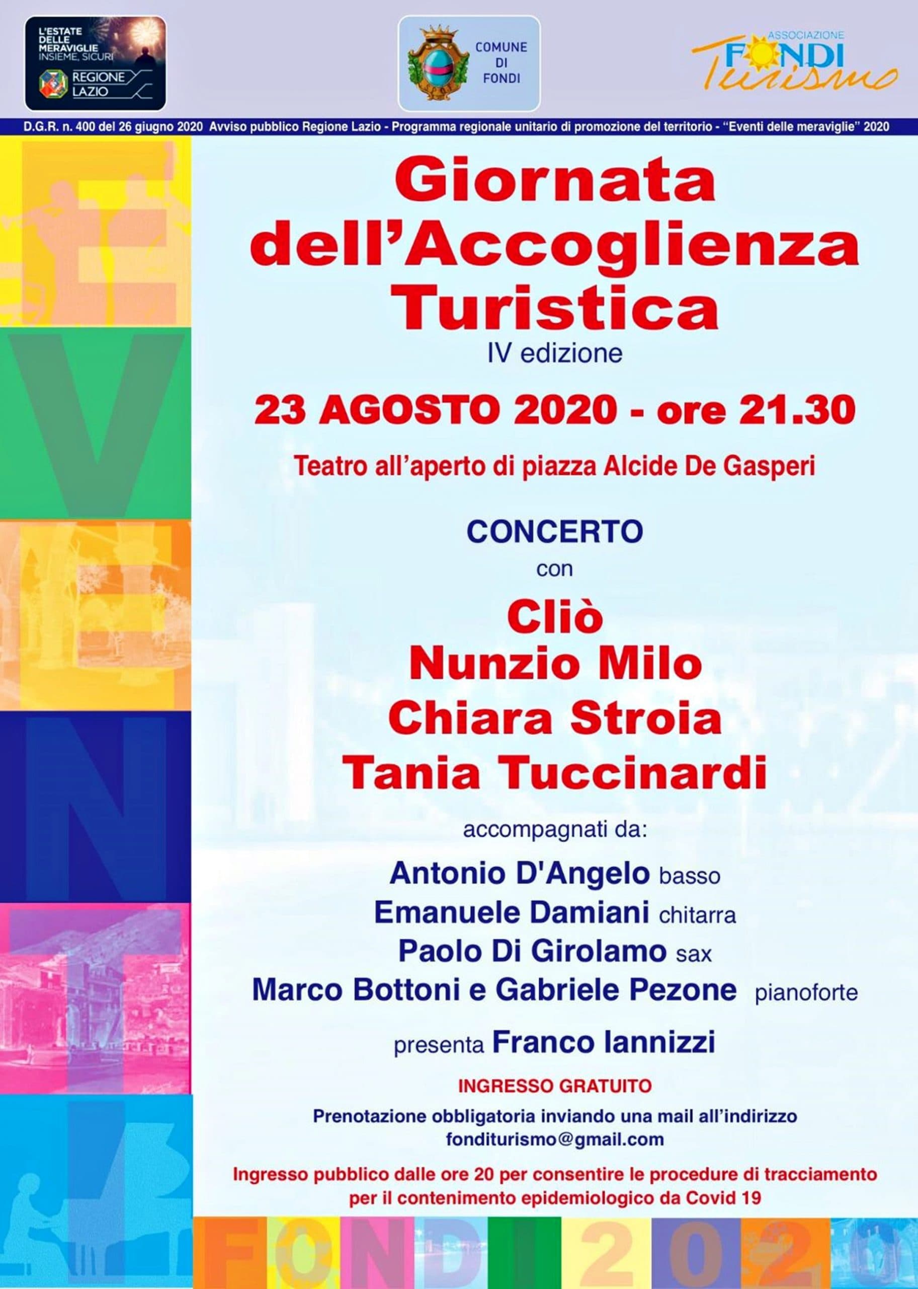 IX EDIZIONE DEL FONDI MUSIC FESTIVAL NEL TEATRO ALL'APERTO DI PIAZZA ALCIDE DE GASPERI