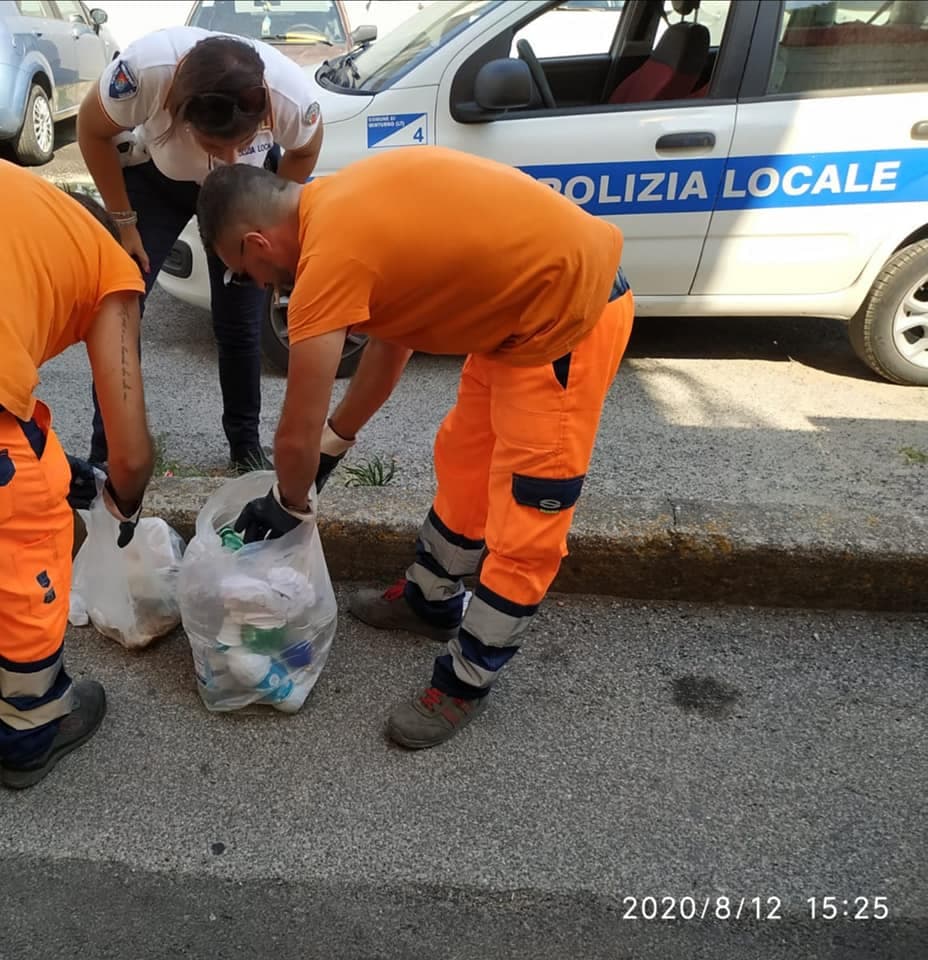 MINTURNO: L'ASSESSORE D'ACUNTO CONDUCE LA SUA BATTAGLIA PER UNA CITTA' REALMENTE PULITA