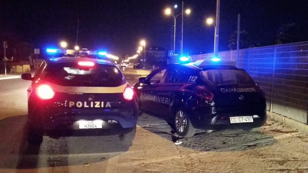 INSEGUIMENTO PER LE STRADE DA FONDI - SPERLONGA - GAETA - FORMIA - MINTURNO SINO A CELLOLE