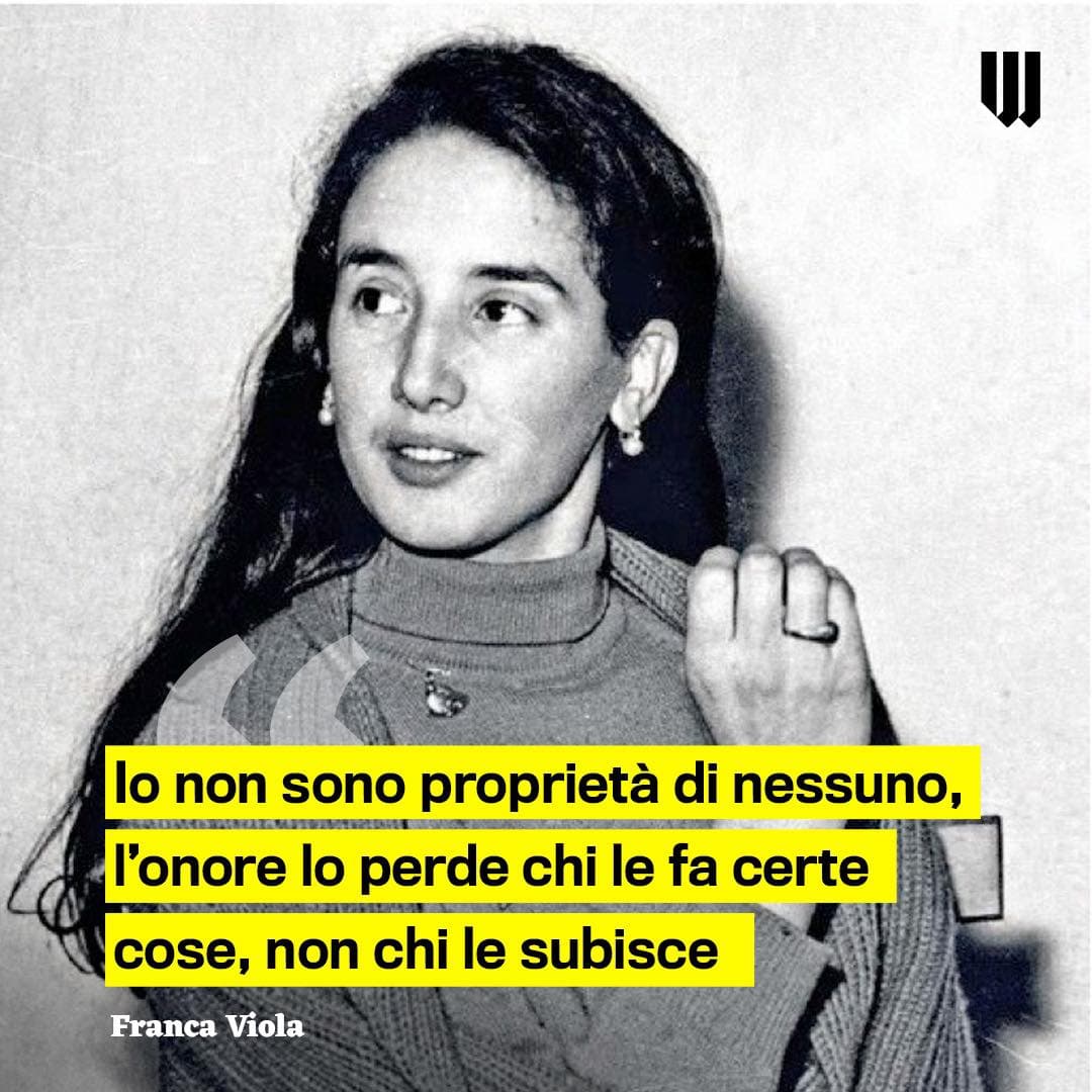 FRANCA VIOLA LA MINORENNE CHE SI RIBELLO' ALLE NOZZE RIPARATRICI, ABOLITE DEFINITIVAMENTE NEL 1981