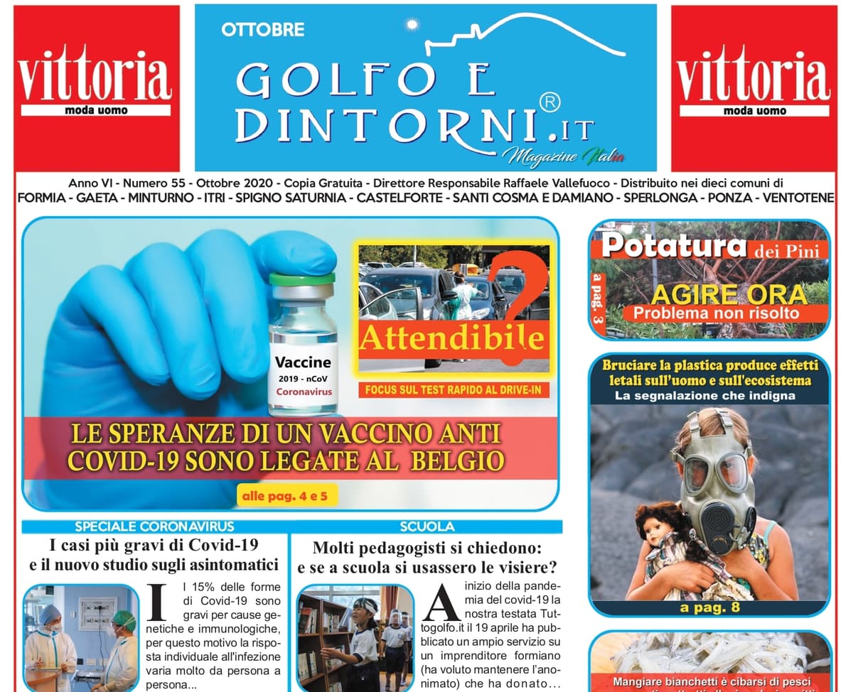 IN ARRIVO IL MAGAZINE "OTTOBRE" DI GOLFO E DINTORNI