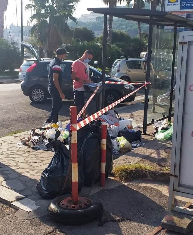 GAETA: RIFIUTI ABBANDONATI IN STRADA, STRETTA DA PARTE DEL NUCLEO DI POLIZIA AMBIENTALE, ELEVATE SANZIONI