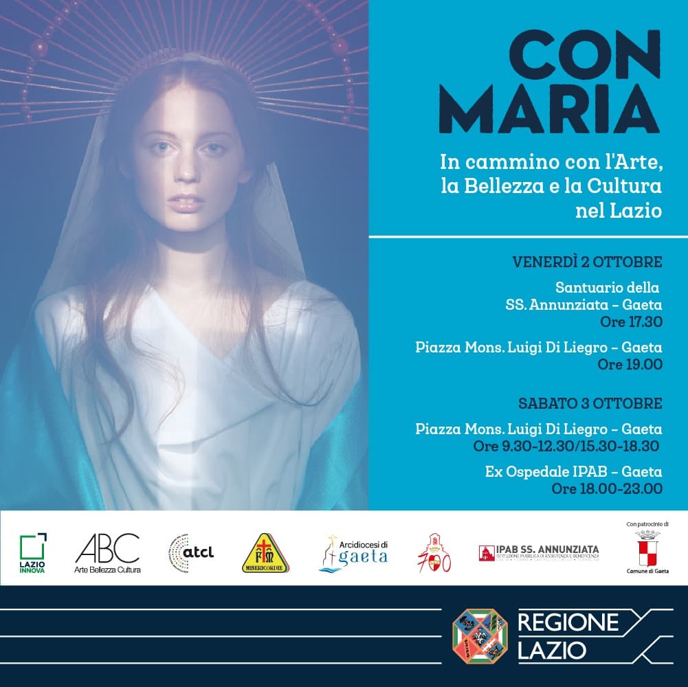A GAETA CON IL PROGETTO MARIA, IN CAMMINO CON L'ARTE, LA BELLEZZA E LA CULTURA