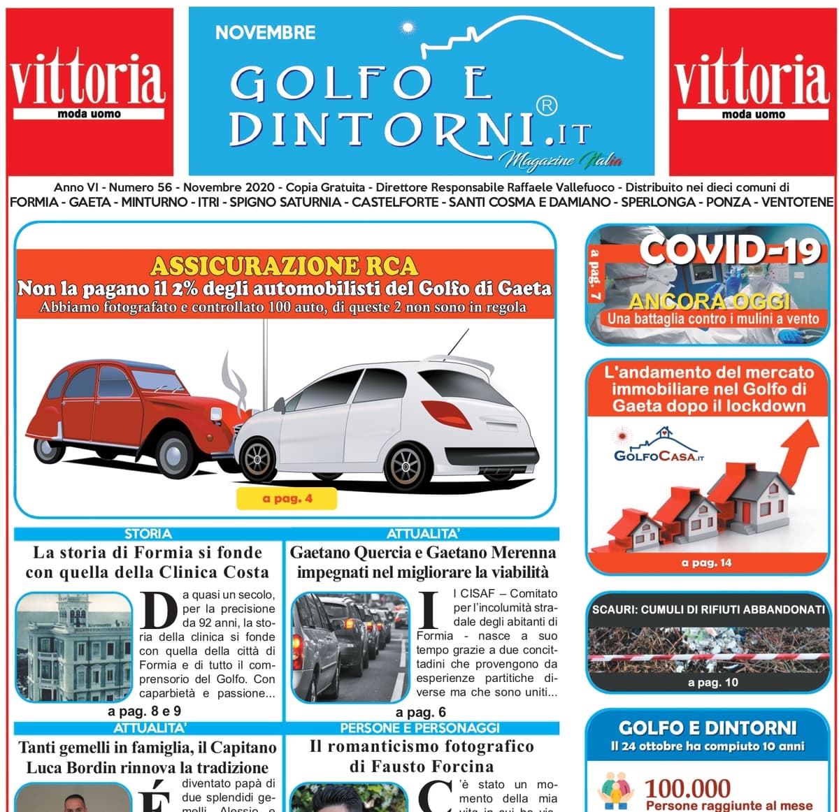IN ARRIVO IL MAGAZINE "NOVEMBRE" DI GOLFO E DINTORNI