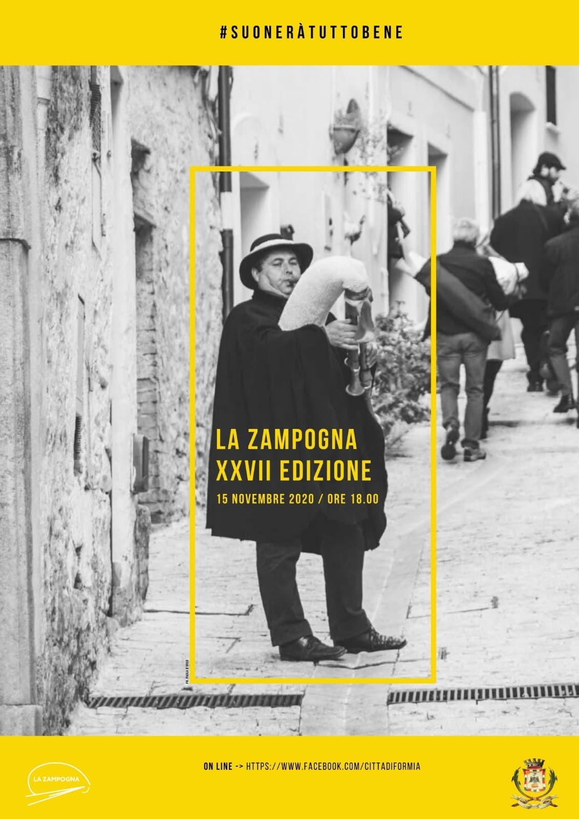 FORMIA: FESTIVAL DELLA ZAMPOGNA NON DEMORDE, ORA SARA' TRASMESSA ON LINE