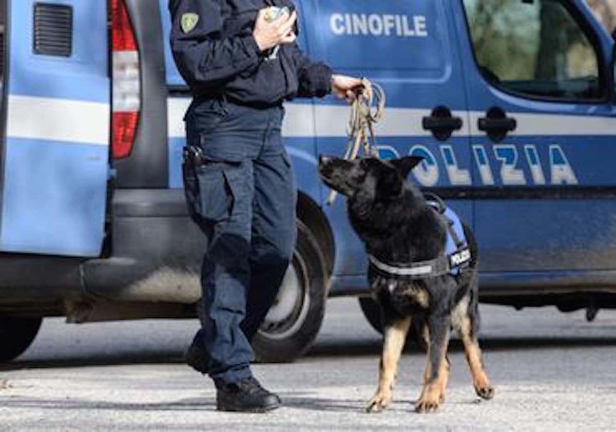 POLIZIA CON 200 VOLANTI E UNITA' CINOFILE ANTIDROGA PROTAGONISTA DA FONDI A LATINA