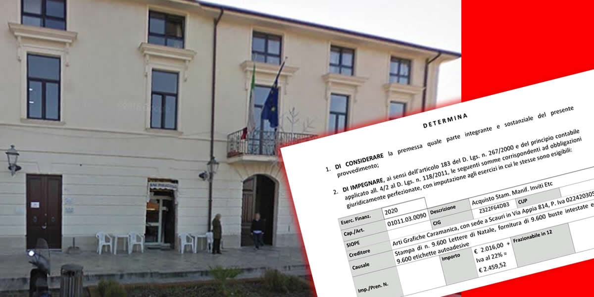 MINTURNO: FRATELLI D'ITALIA CRITICA LE LETTERE DI NATALE DEL SINDACO