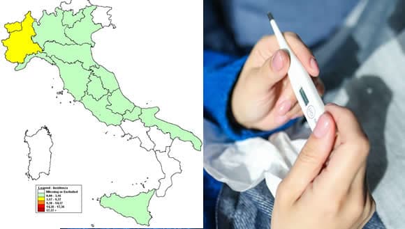 INFLUENZA - L'INCIDENZA DELLE SINDROMI SIMIL-INFLUENZALI E' STABILE E SOTTO LA SOGLIA BASALE