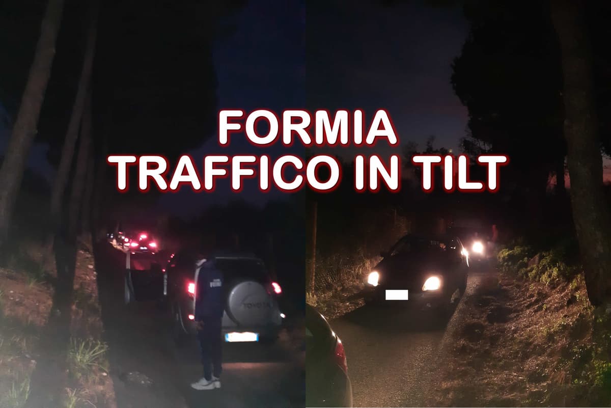 FORMIA TRAFFICO IN TILT. PARALIZZATA VIA DEGLI ARCHI. DISAGI IN VIA SPARANISE