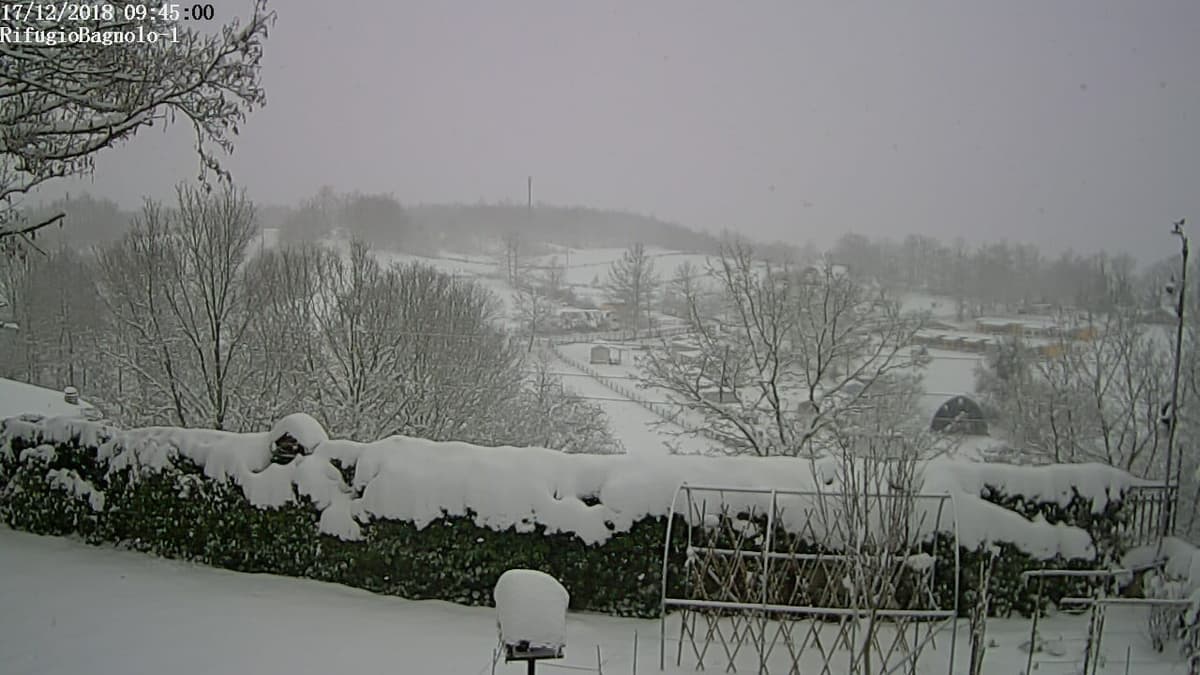 MALTEMPO: NEVE AL CENTRO-SUD FINO A QUOTE COLLINARI, ALLERTA GIALLA IN TRE REGIONI
