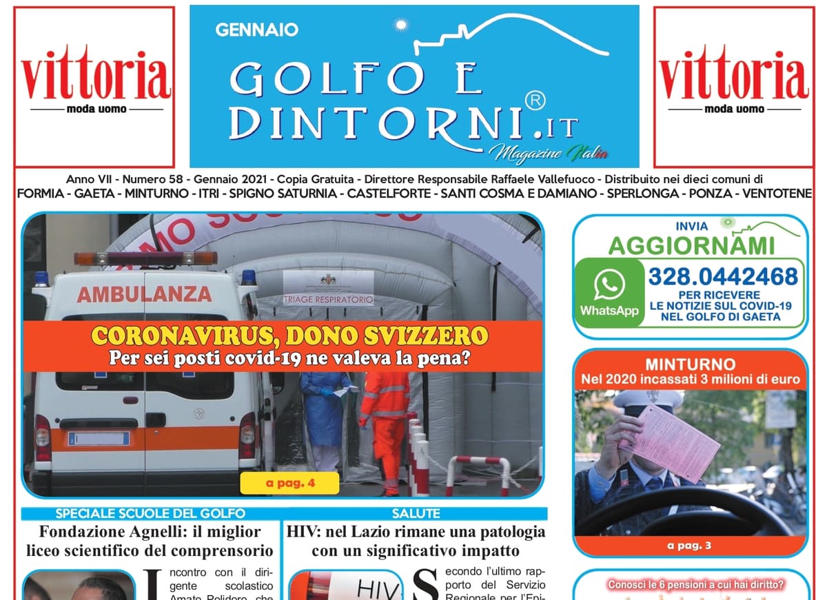 IN ARRIVO IL NUMERO DI GENNAIO DI GOLFO E DINTORNI
