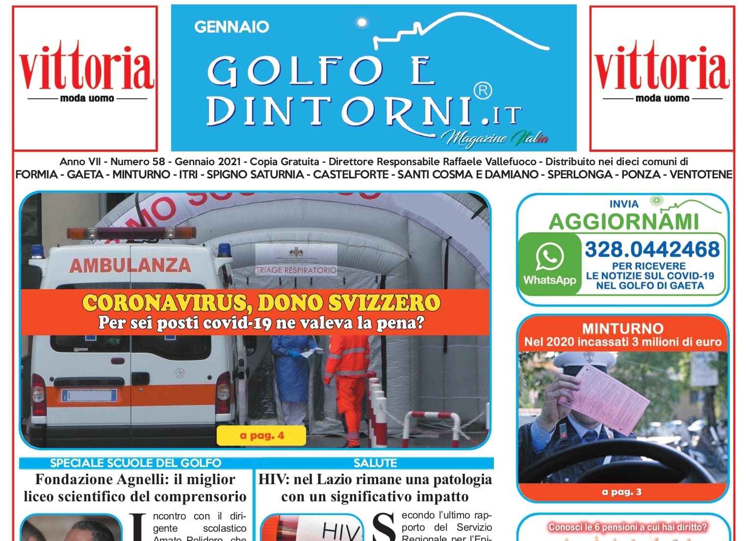 IN ARRIVO IL NUMERO DI GENNAIO DI GOLFO E DINTORNI
